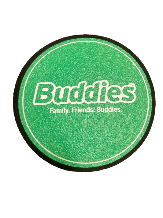 Buddies x Mood Mat 8" Circle Logo Dab Mat