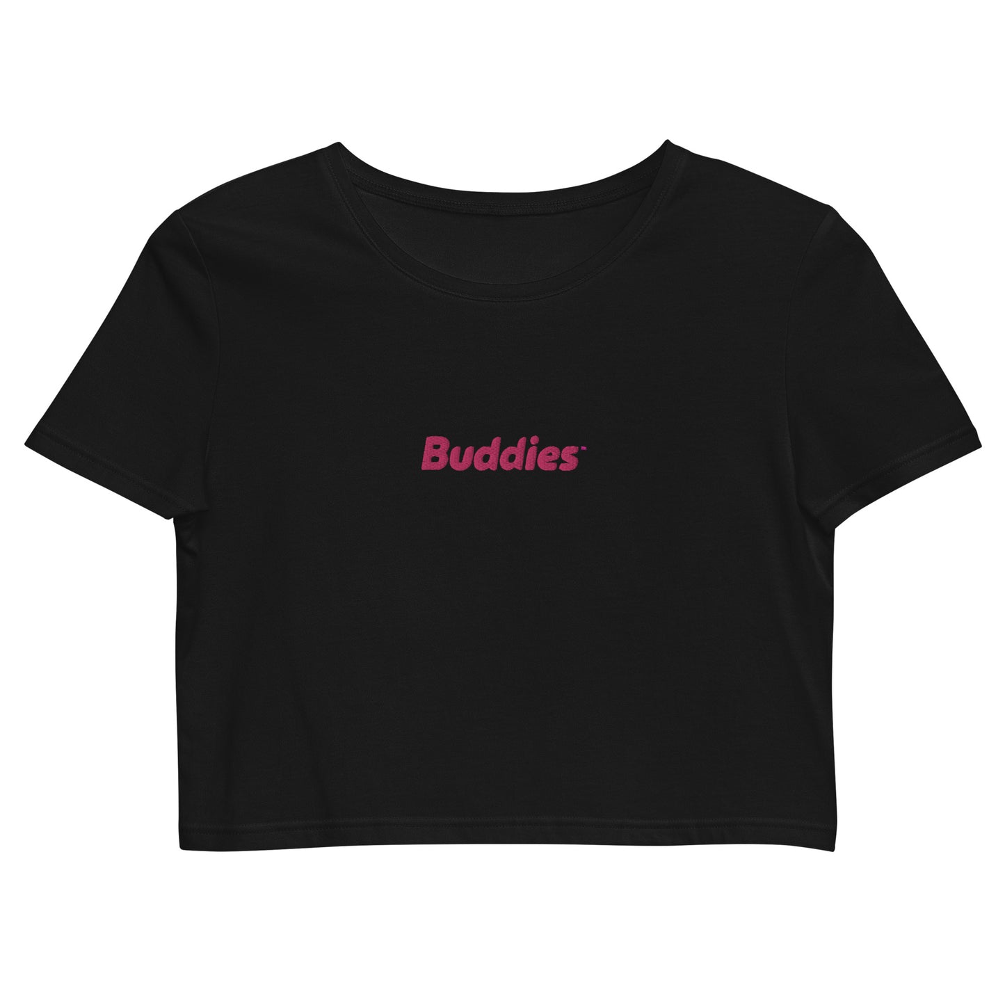 Embroidered Logo Organic Crop Top